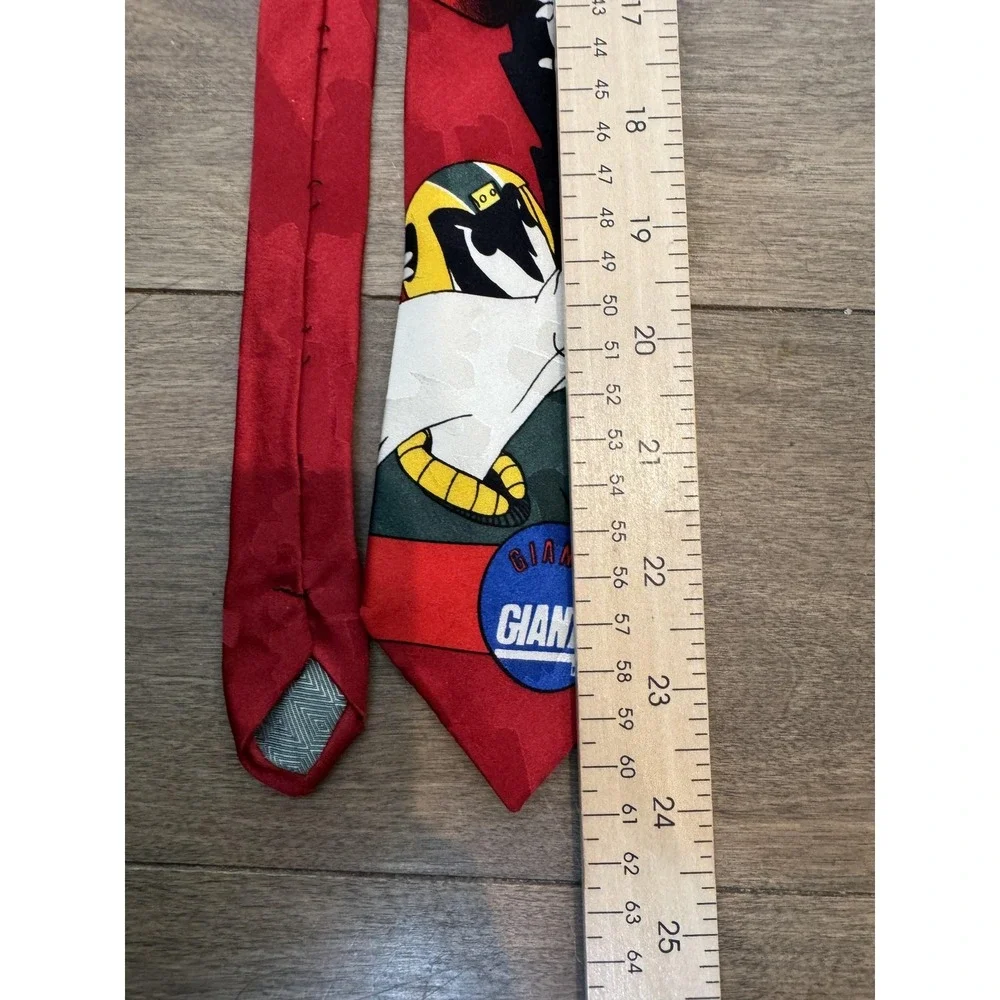 Vintage‎ New York Giants Tie Mens Red NFL Football Looney Tunes Tweety 90s